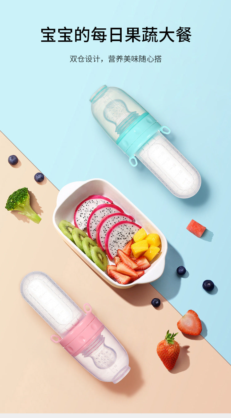 Biberón exprimidor de silicona para entrenamiento de bebés recién nacidos, cuchara de arroz, suplemento alimenticio para cereales infantiles, alimentador, vajilla segura, herramientas