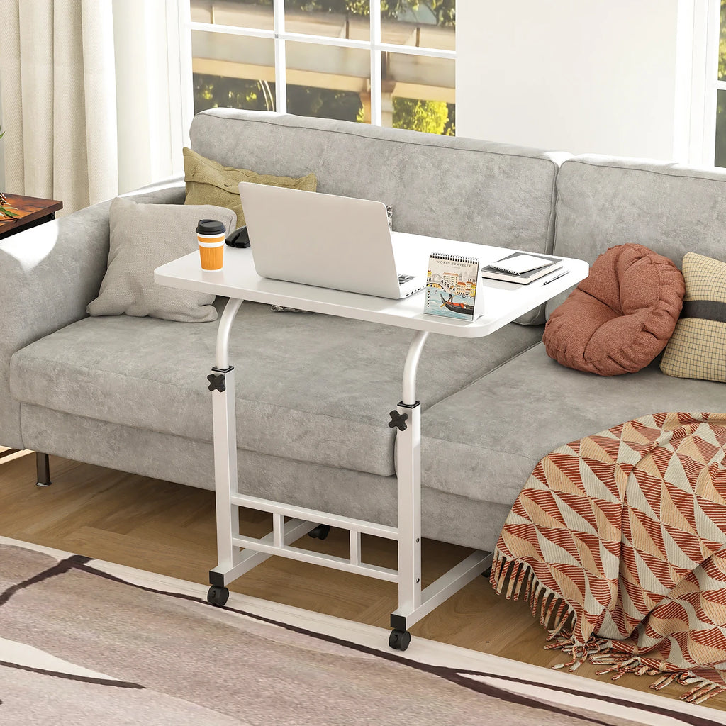 Mesas Laterales Con Ruedas Soportes Para Laptops Con Ruedas Y De Altura Ajustable,60x40x90cm Mesas De Reunión,mesas Laterales,ajustable Escritorio Mesas Para Jardin Altura Ajustable Mesa Laterales Escritorio