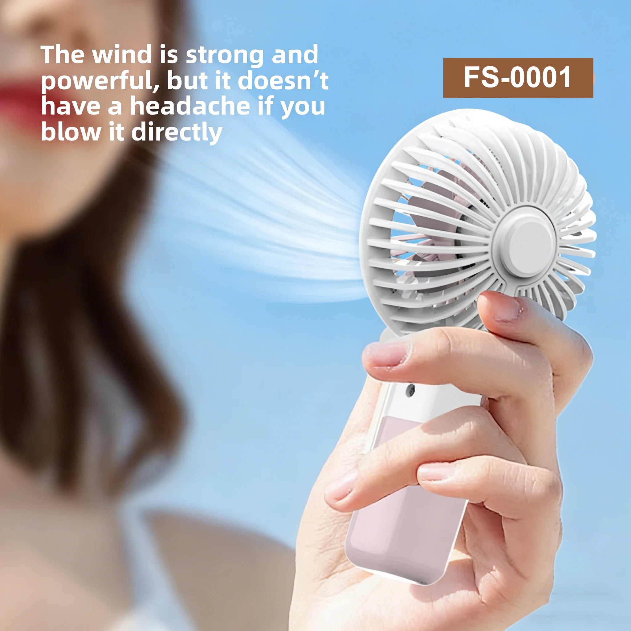 Ventilador mini portátil recargable por USB, ventilador de mano 2 en 1, con soporte para celular, ventilador de escritorio pequeño, funcionamiento silencioso, arga duración de batería, apto para múltiples escenarios.