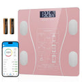 Báscula de Peso Digital LED Inalámbrica Inteligente, Bluetooth Analizador de Grasa y Composición Corporal, Báscula de Salud Personal Hogar