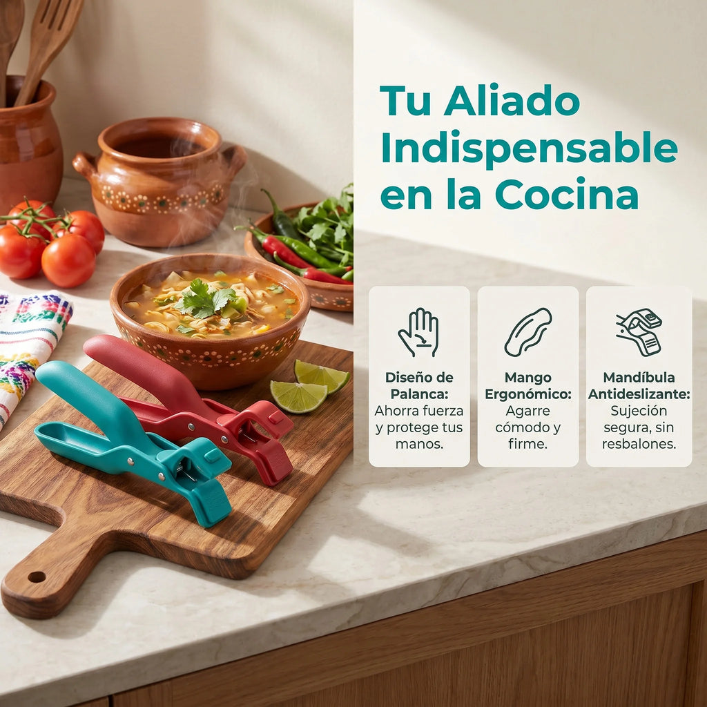 Pinzas de silicona antideslizantes para alimentos, seguras para sujetar platos y cuencos calientes, pinzas para platos, pinzas de cocina, pinzas para bandejas de horno, pinzas para cuencos, juego de dos piezas rojo y azul #ki