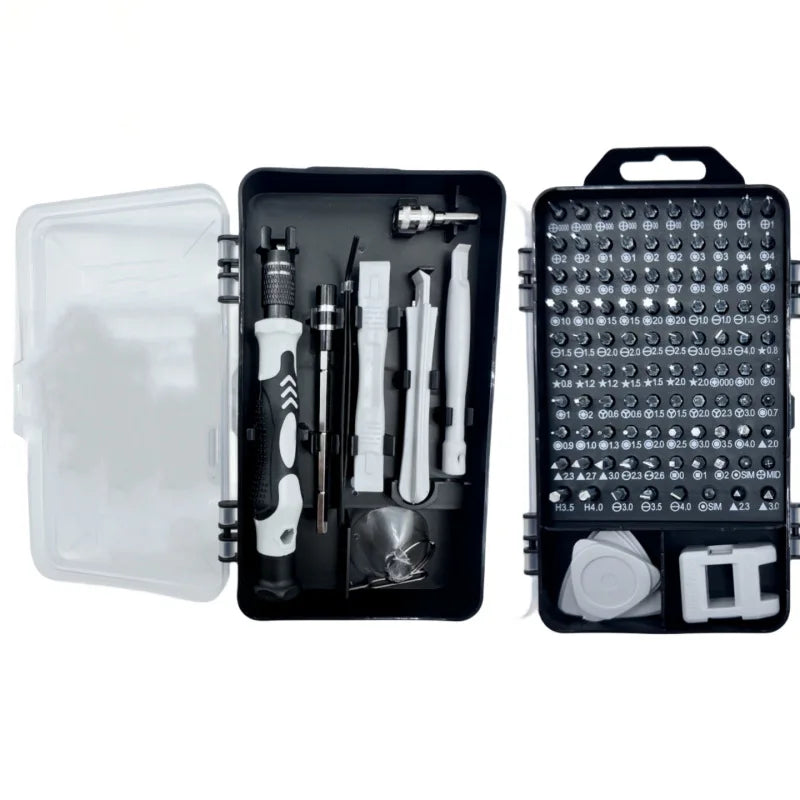 Juego de destornilladores de precisión 115 en 1, kit de herramientas multifuncional para computadora, portátil, teléfono, MacBook y dispositivos domésticos.
