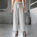 Pantalón Wide Leg con Cinturón de Lazo – Elegancia y Ajuste Perfecto
