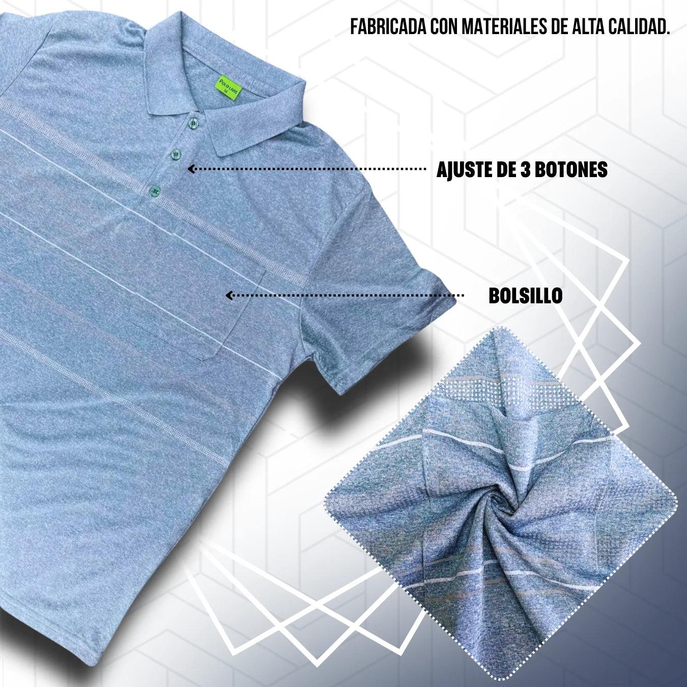 Playera polo hombre