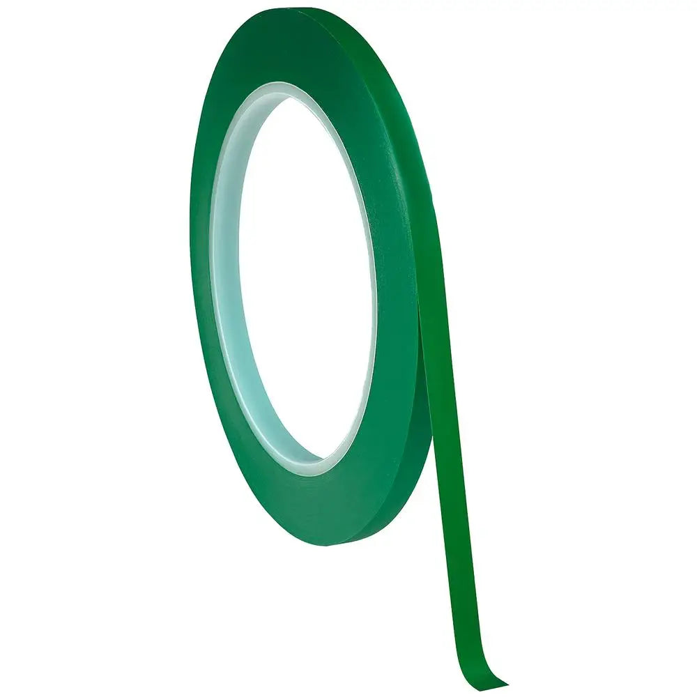 Cinta verde vinil 3mm precisa, MXVTG, Verde, Rollo 66m, 3mm Grosor, Vinil.
