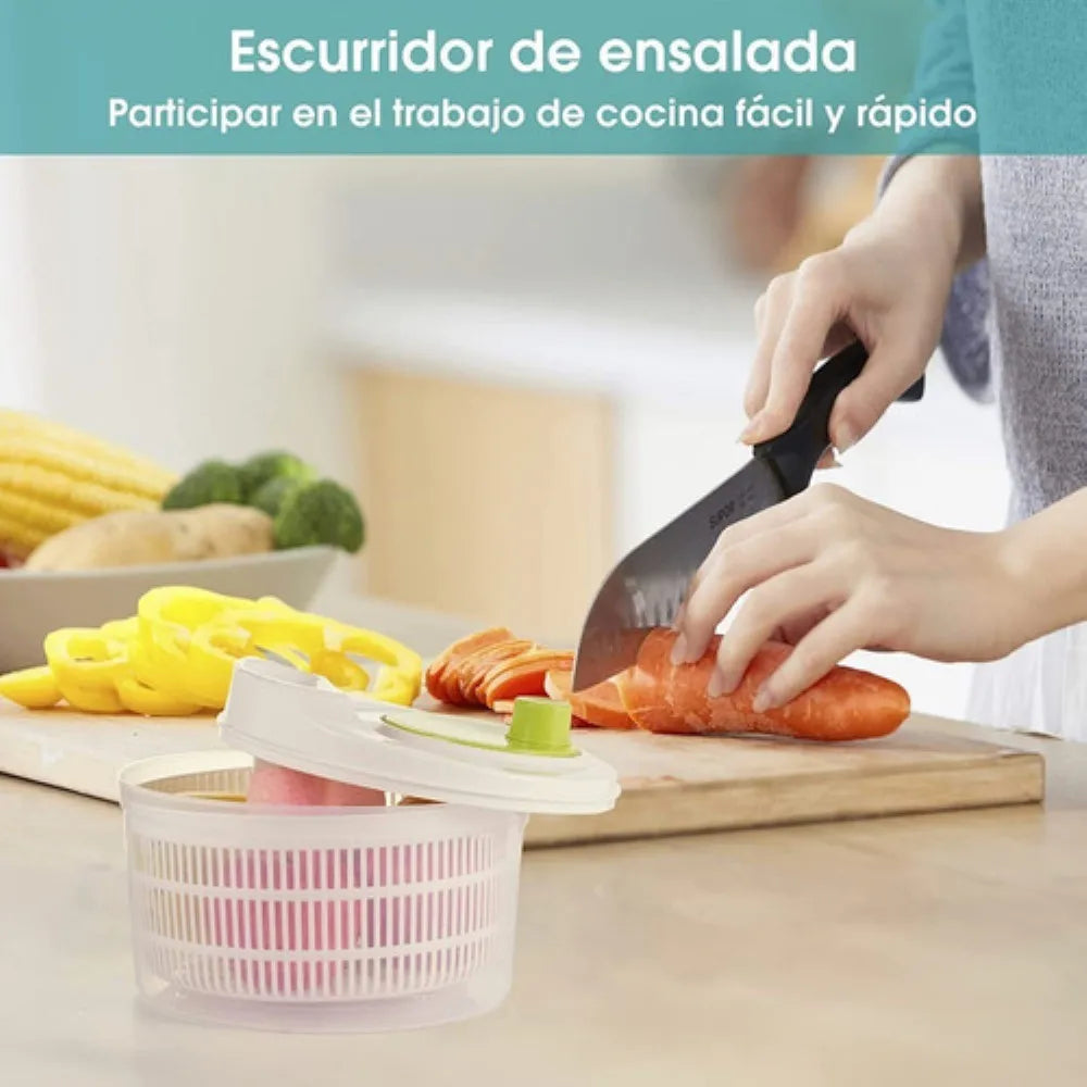 Centrifugador De Verduras | Secador De Lechuga Para Cocina Blanco Lab.G