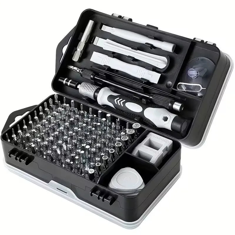 Juego de destornilladores de precisión 115 en 1, kit de herramientas multifuncional para computadora, portátil, teléfono, MacBook y dispositivos domésticos.