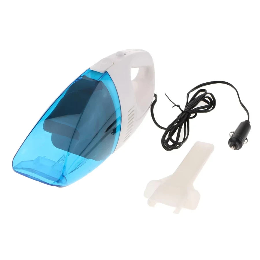 Aspiradora portátil de alta potencia seca y húmeda de doble uso azul para automóviles 12v