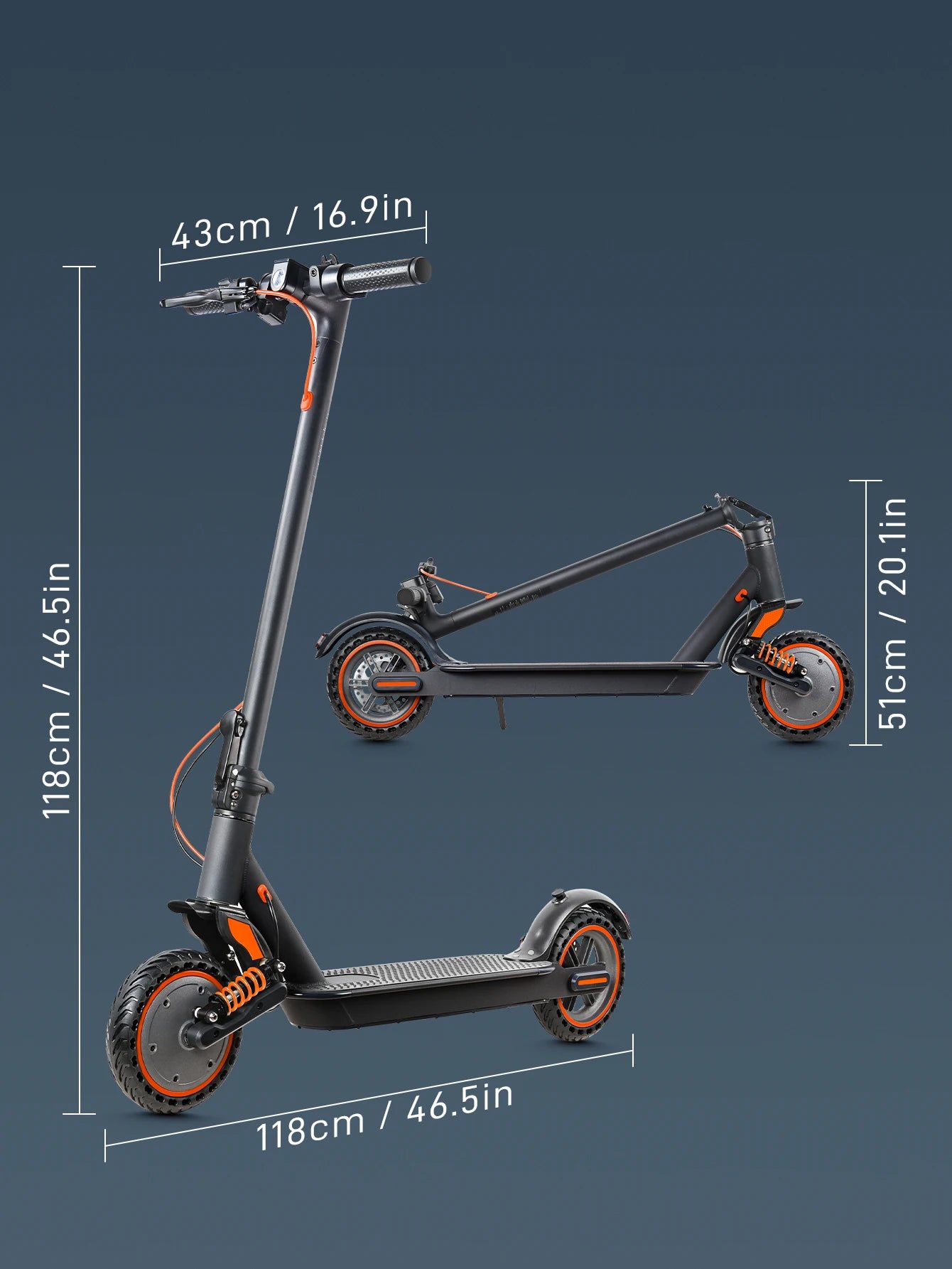 Patinete eléctrico plegable de 10.4AH con aplicación inteligente, hasta 30KM/H, con absorción de impactos, marca Mankeel, para adultos.