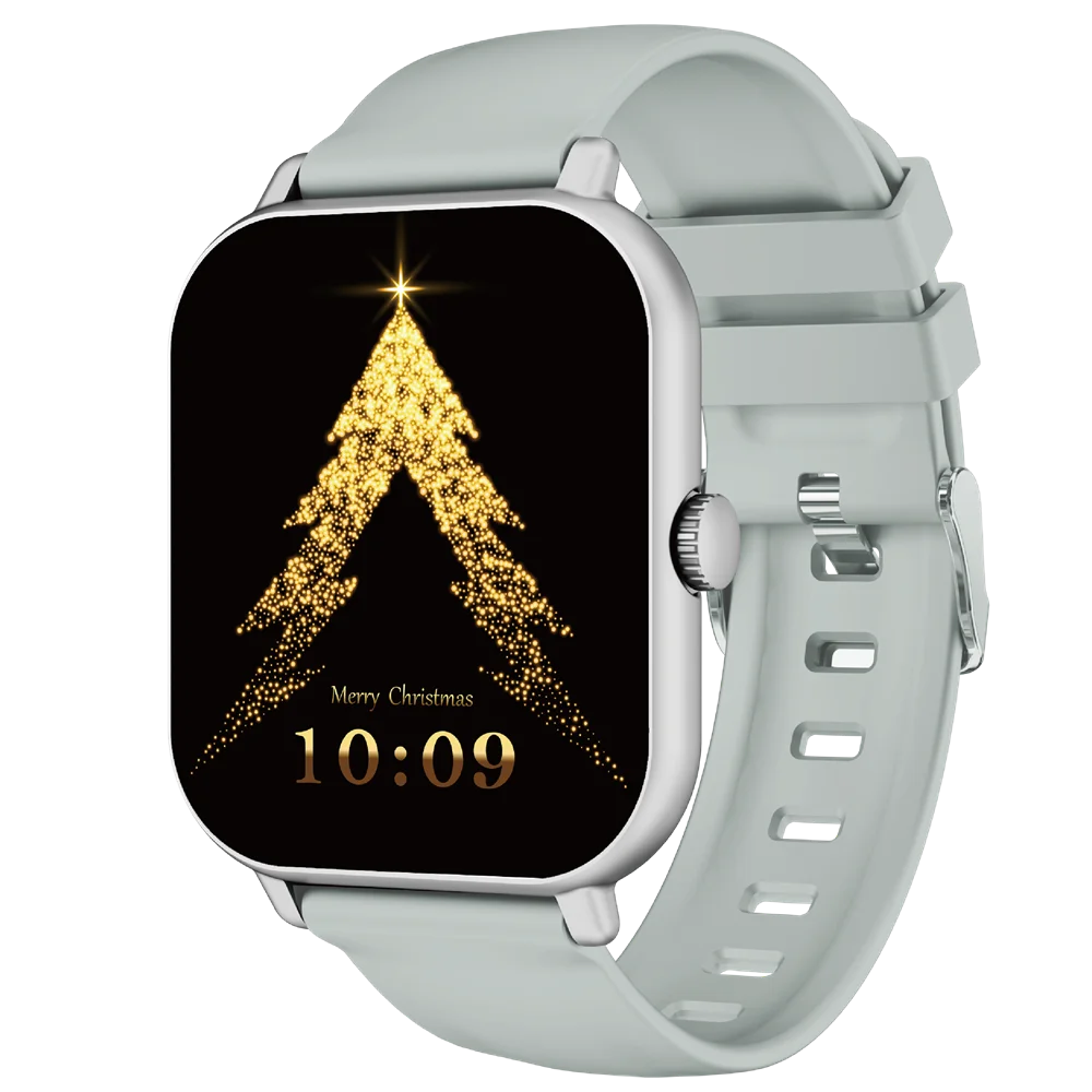 WOOX Reloj Inteligente para Hombres y Mujeres, Smartwatch Reloj Fitness con Pantalla Táctil Completa de 2.01" con Monitor de Ritmo/Sueño/Estrés, Smartwatch Silicon Correa Agua  para Android e iOS