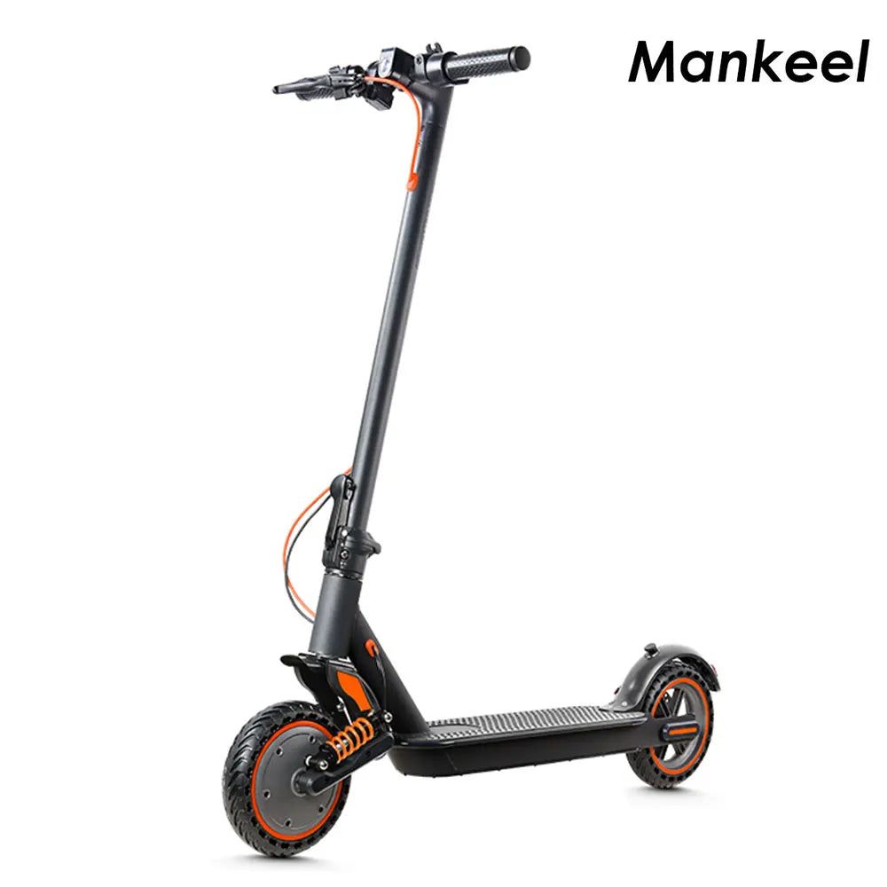 Patinete eléctrico plegable de 10.4AH con aplicación inteligente, hasta 30KM/H, con absorción de impactos, marca Mankeel, para adultos.