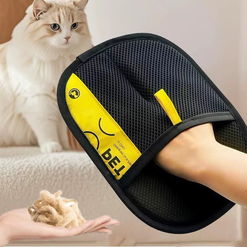 Guantes bidireccionales para eliminar el pelo de mascotas, reutilizables, con adsorción electrostática, eficaces para eliminar el pelo de perros y gatos de muebles, sofás y automóviles.