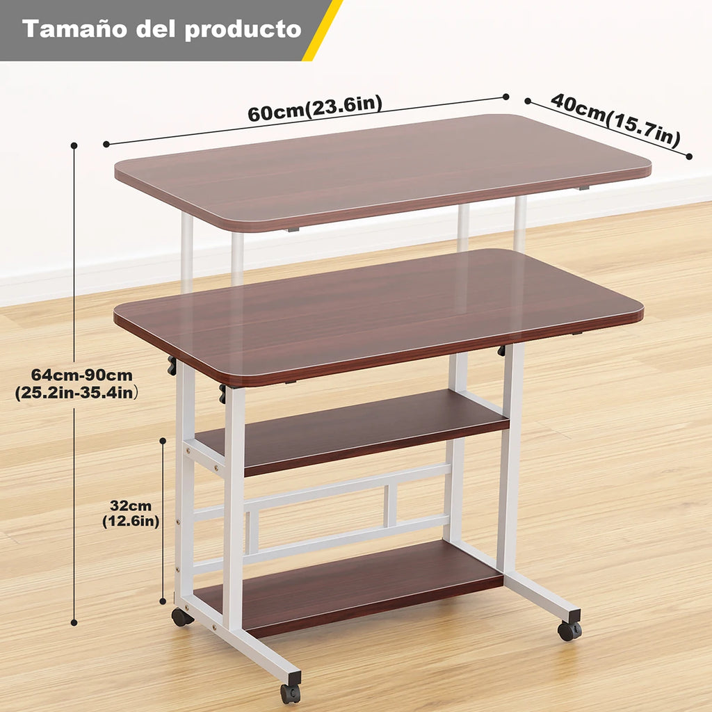 3 Piso Mesa Para Laptop Altura Ajustable Mesa Laterales 60cm