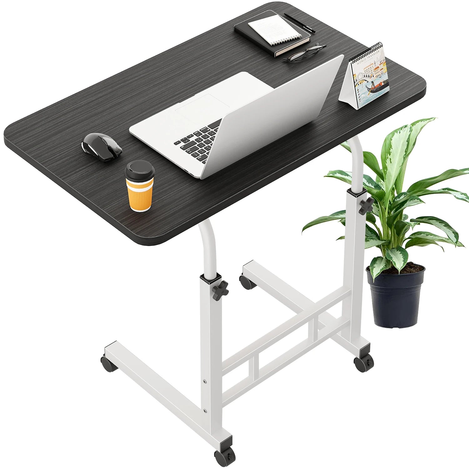 Mesas Laterales Con Ruedas Soportes Para Laptops Con Ruedas Y De Altura Ajustable,60x40x90cm Mesas De Reunión,mesas Laterales,ajustable Escritorio Mesas Para Jardin Altura Ajustable Mesa Laterales Escritorio