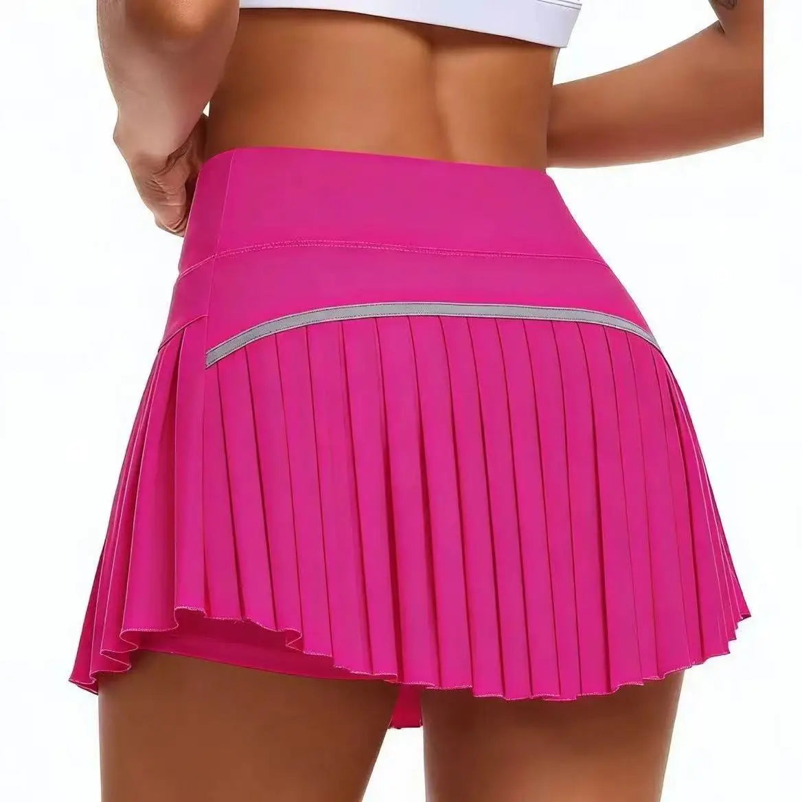 Faldas de tenis gimnasio Golf correr faldas pantalón plisadas de talla grande coloridas mujeres S-XXL deportes Fitness faldas pantalón de cintura alta con bolsillo