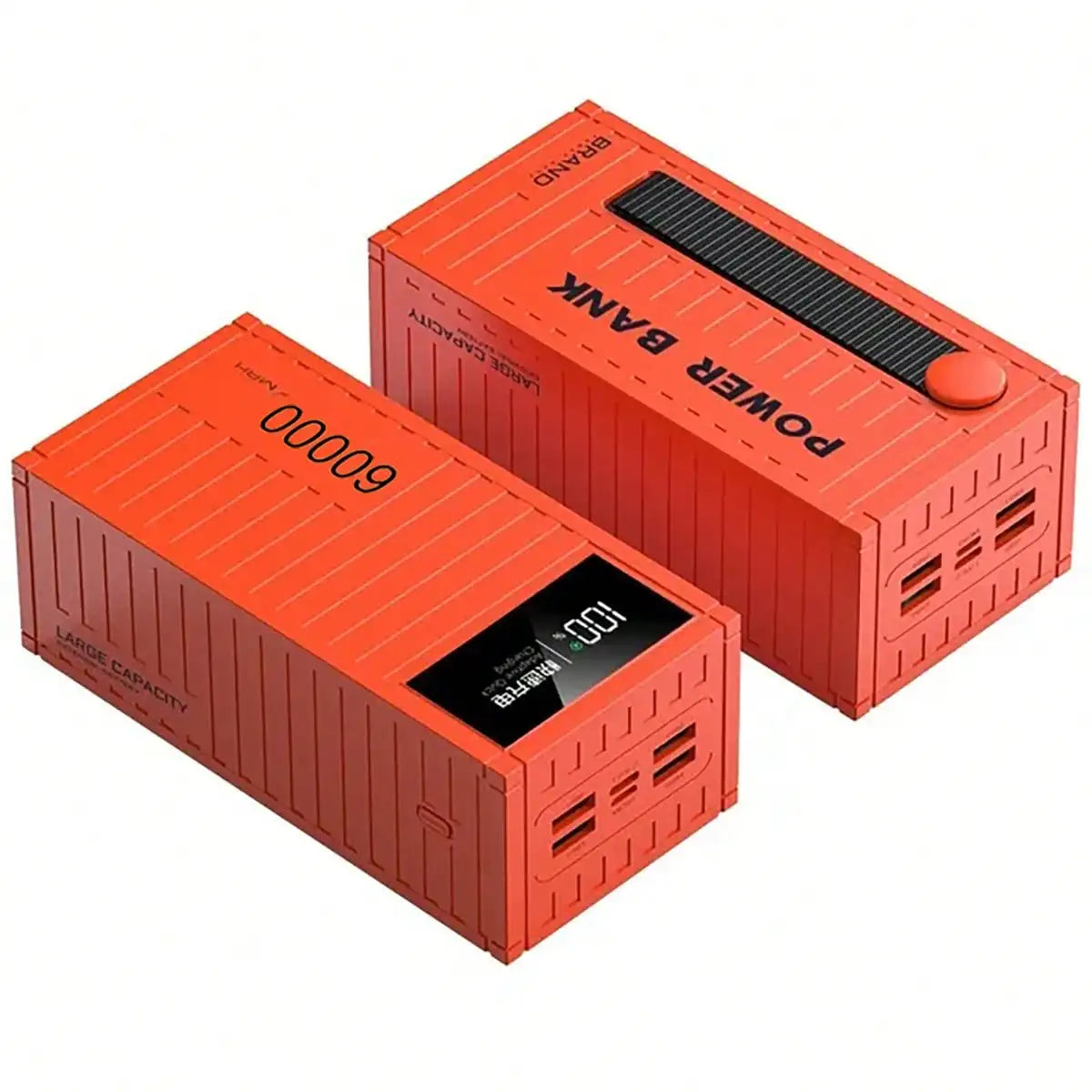 Power Bank Batería Portátil 60000mah Carga Rápida LED Pantalla DIGITAL Con salida 4usb Para iPhone Android
