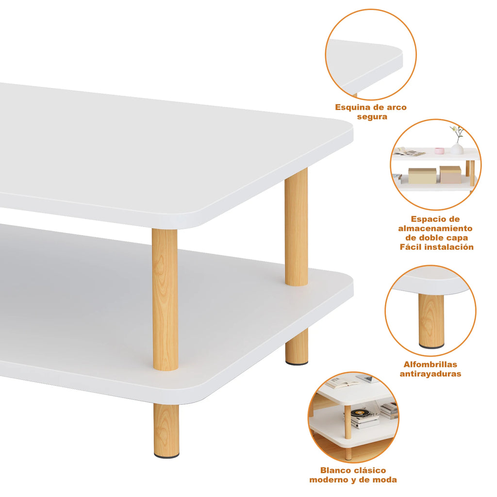 Mesa De Centro Moderna De Madera Mesas Laterales Para Sala Mesa De Centro Mesa Para Sala De Minimalista Y Moderna