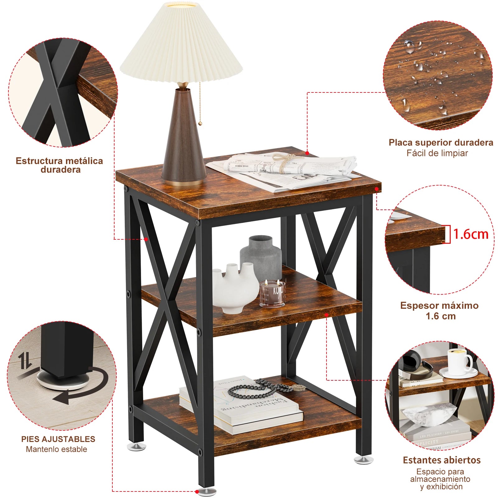 Mesa Auxiliar, Mesa De Noche Moderno, Pequena Mesa De Centro Buró Para Recámara Mesa De Noche Minimalista Mesa Auxiliar Mesa Para Jardín Mesa De Centro Mesa Auxiliar Madera Moderna Mesa De Centro Mesa De Noche