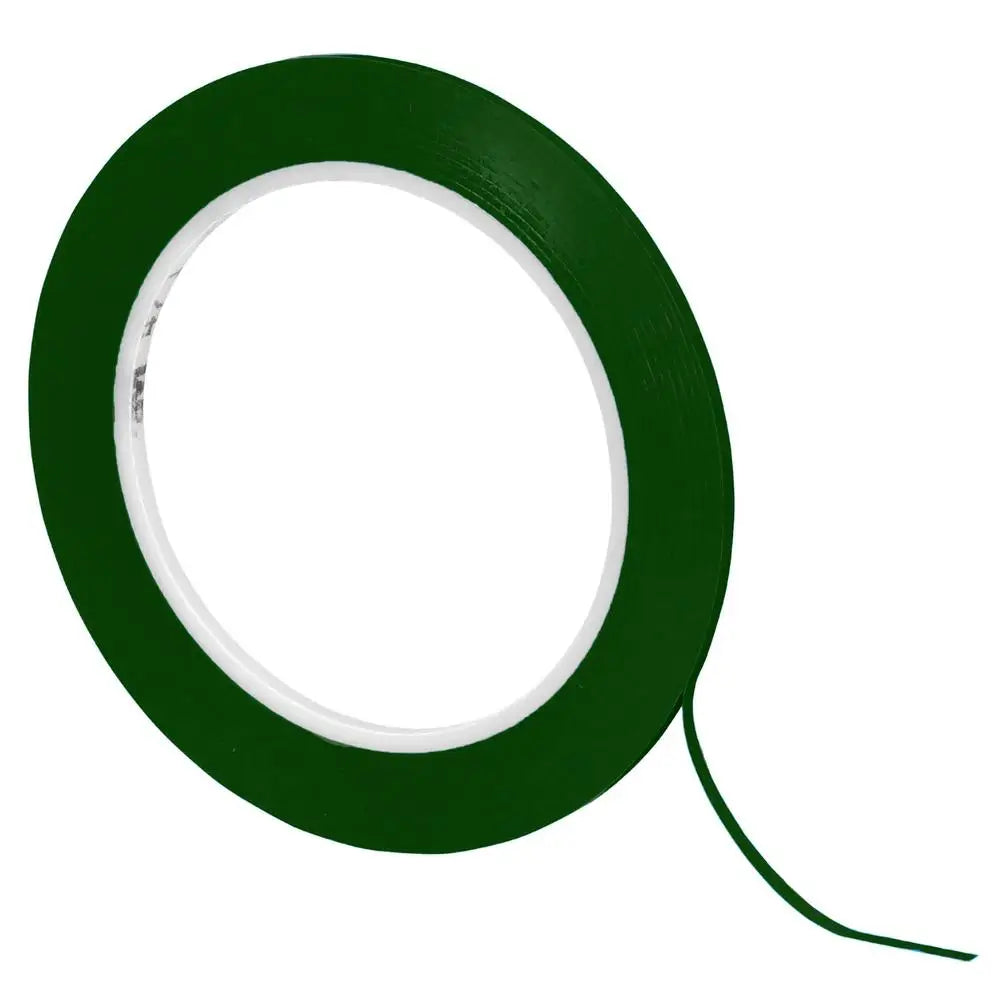 Cinta verde vinil 3mm precisa, MXVTG, Verde, Rollo 66m, 3mm Grosor, Vinil.