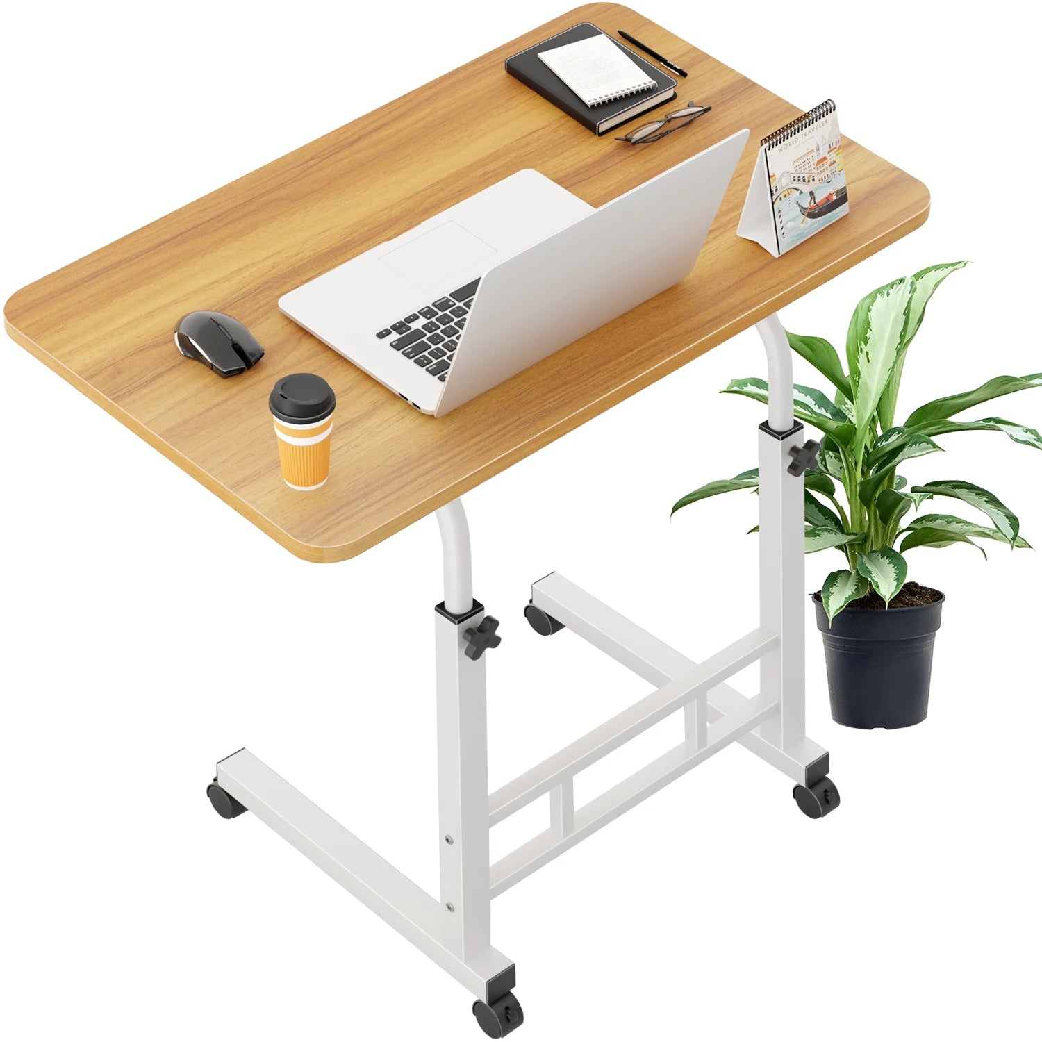 Mesas Laterales Con Ruedas Soportes Para Laptops Con Ruedas Y De Altura Ajustable,60x40x90cm Mesas De Reunión,mesas Laterales,ajustable Escritorio Mesas Para Jardin Altura Ajustable Mesa Laterales Escritorio