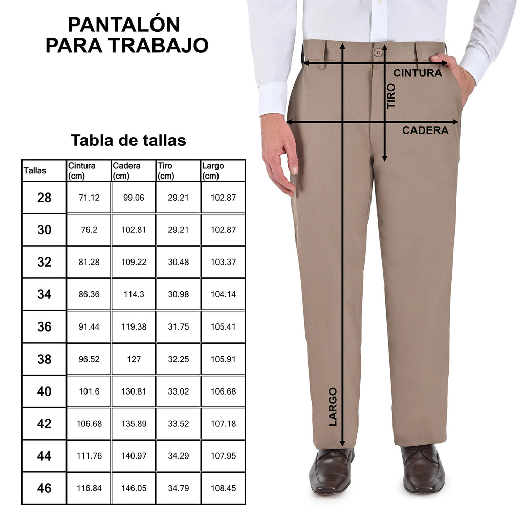 Pantalon de Trabajo, con bolsa extra para Caballero