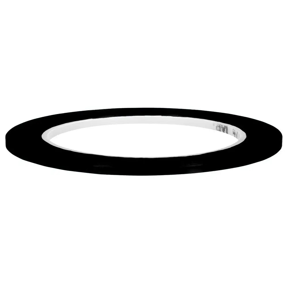 Cinta negra vinil 3mm precisa, MXVTK, Negro, Rollo 66m, 3mm Grosor, Vinil.
