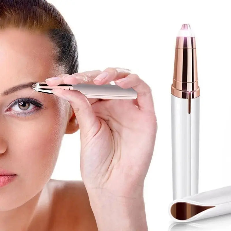 Electric Facial Razor with Stainless Steel for Face Hair Removal Skin Care Eyebrow Trimming-USB Charging