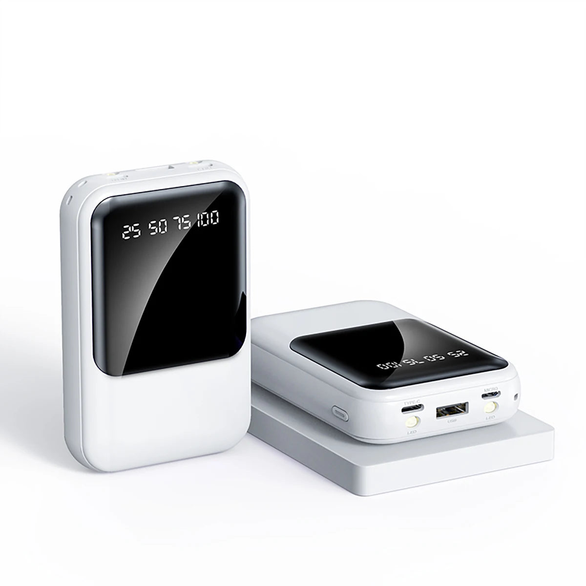 Power Bank Batería Portátil 20000mah YISEN Carga rápida Pantalla LED digital cargador portátil Con Luz LED