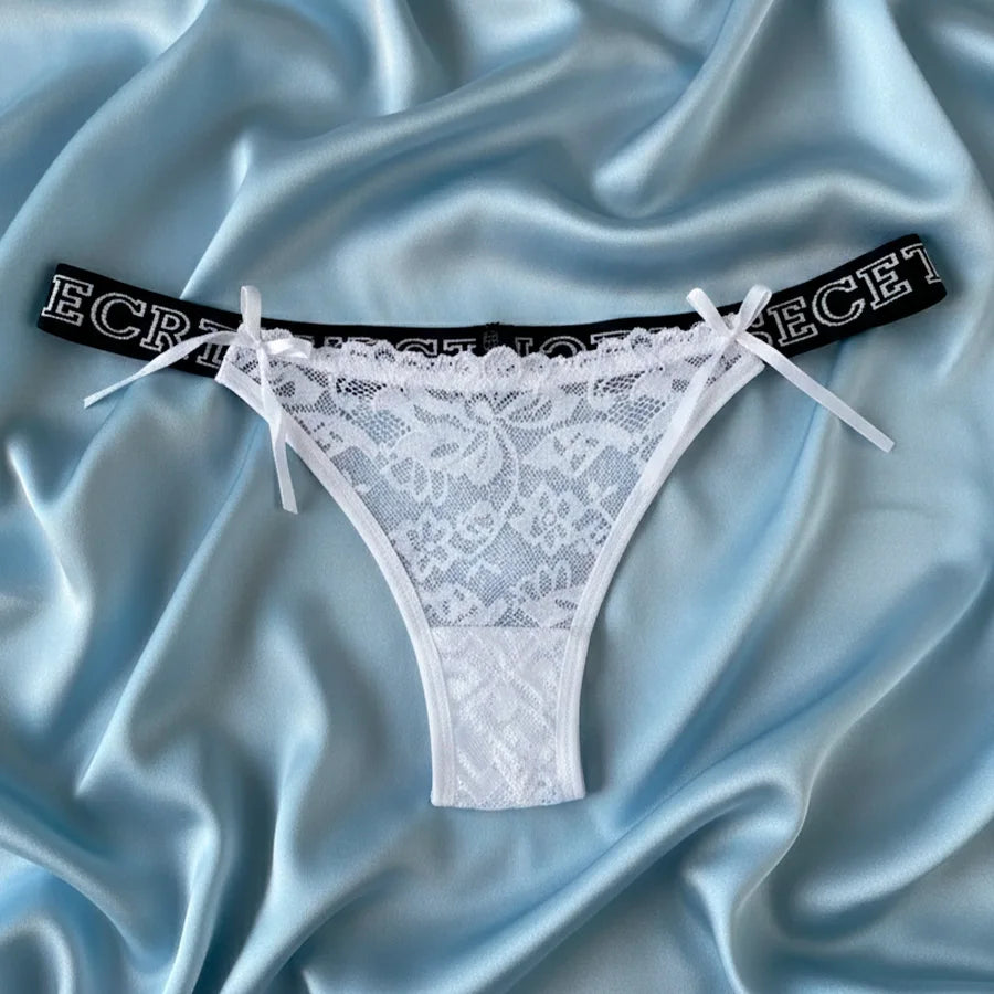 Panty de Encaje Floral con Elástico "Secret" Para Dama – Diseño Sexy y Cómodo