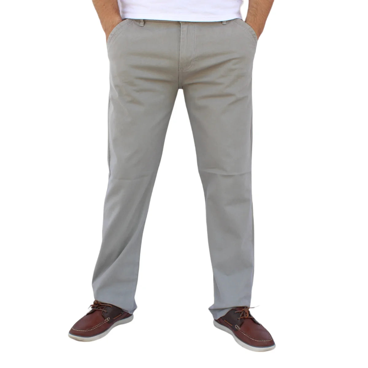 Pantalón Recto de Gabardina Stretch John Silver Jeans