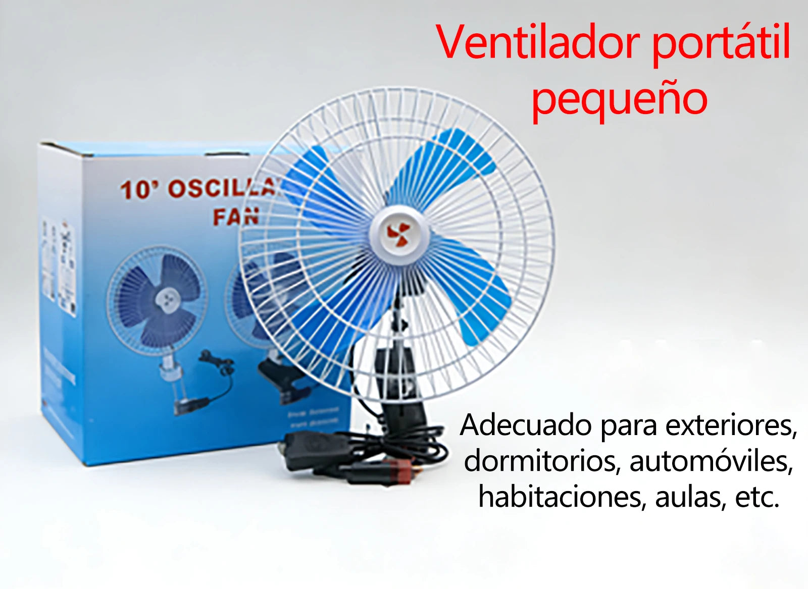 Ventilador de aire para automóviles de verano, bajo ruido, modelo compacto, para coches pequeños y camiones