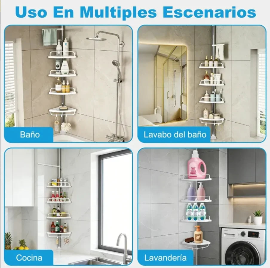 rack de baño esquinero