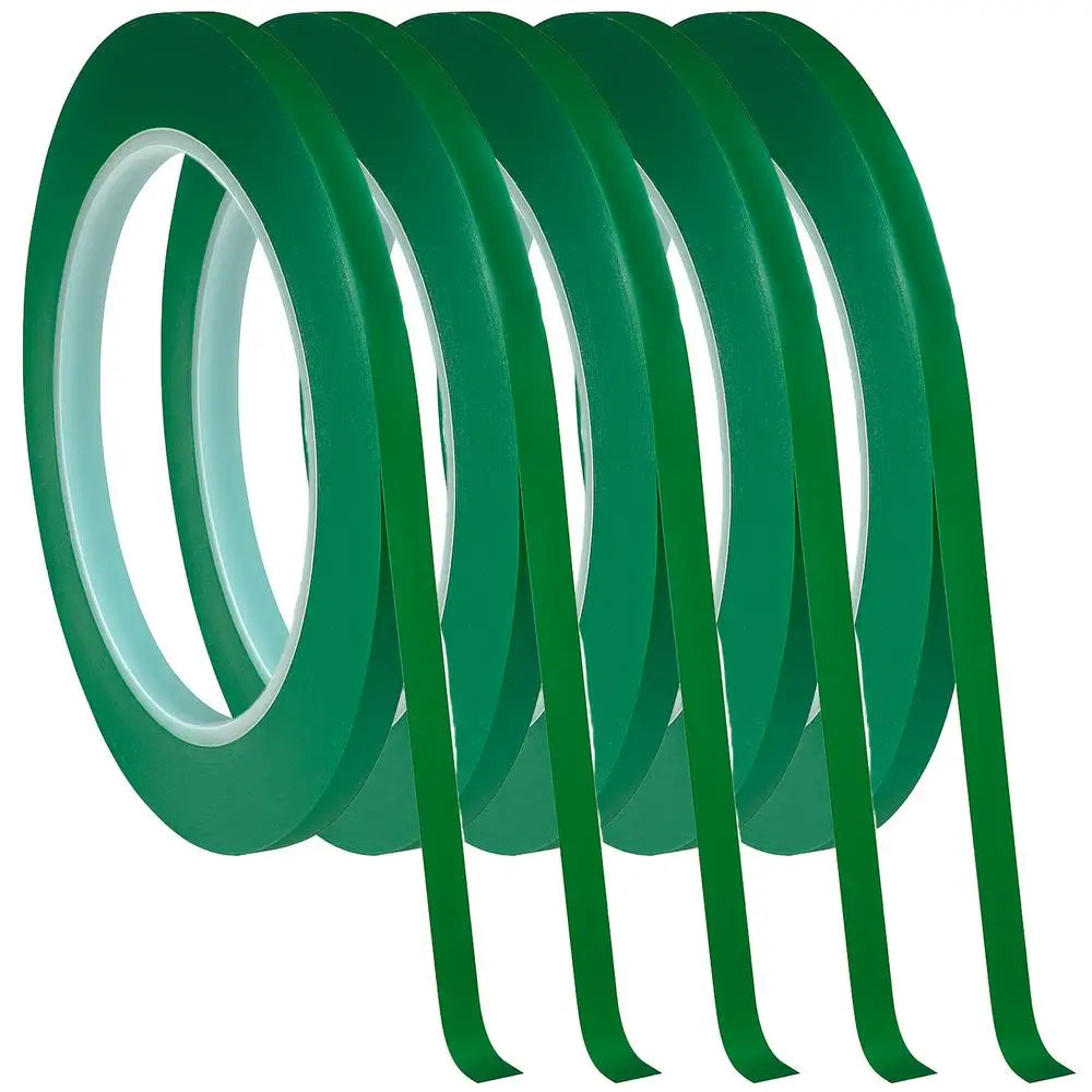 Cinta verde vinil 3mm precisa, MXVTG, Verde, Rollo 66m, 3mm Grosor, Vinil.