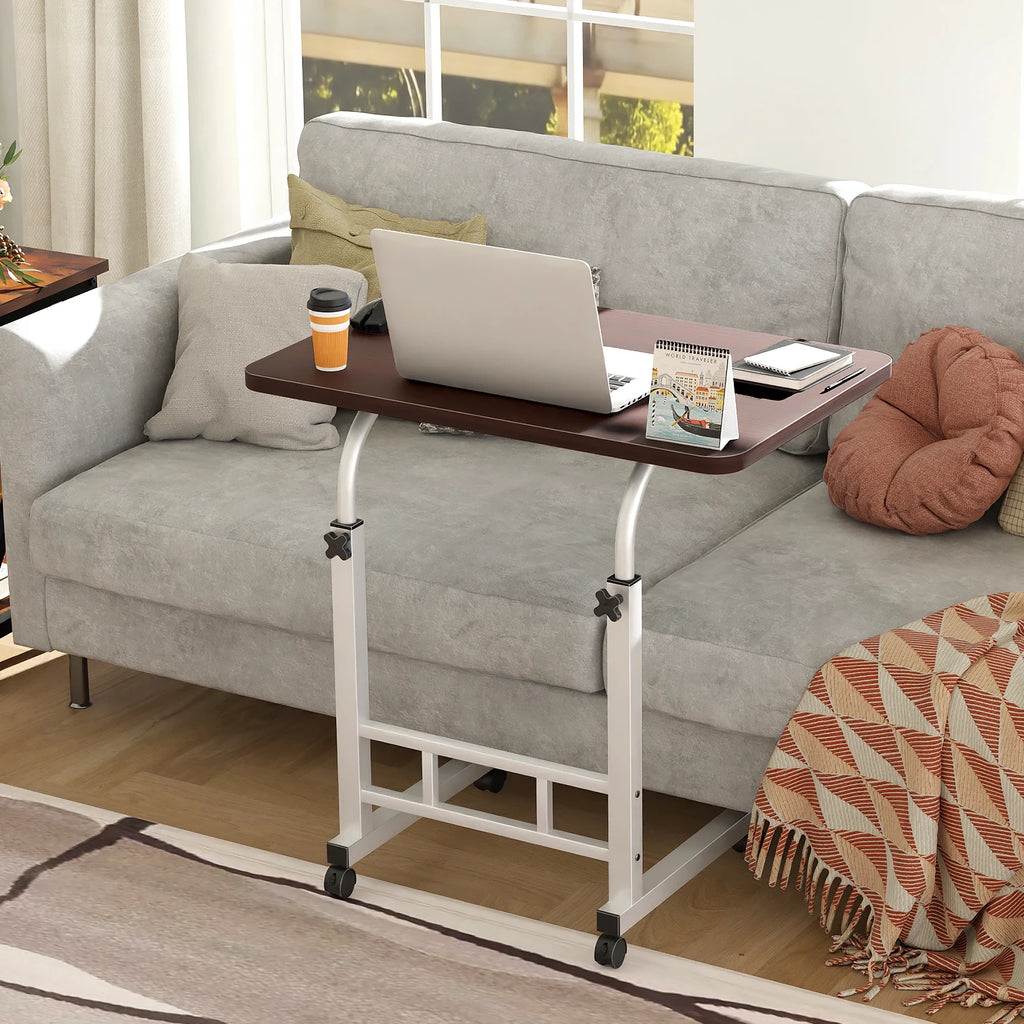 Mesas Laterales Con Ruedas Soportes Para Laptops Con Ruedas Y De Altura Ajustable,60x40x90cm Mesas De Reunión,mesas Laterales,ajustable Escritorio Mesas Para Jardin Altura Ajustable Mesa Laterales Escritorio