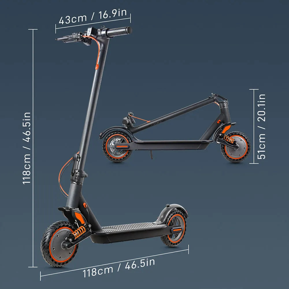 Patinete eléctrico plegable de 10.4AH con aplicación inteligente, hasta 30KM/H, con absorción de impactos, marca Mankeel, para adultos.