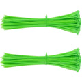 Bridas con Cierres, MXZCL, 1Paq, 100Pzas, 20cm, 2.5mm, Verde Claro, Nailon, A prueba de Ácidos, Auto Extinguible.