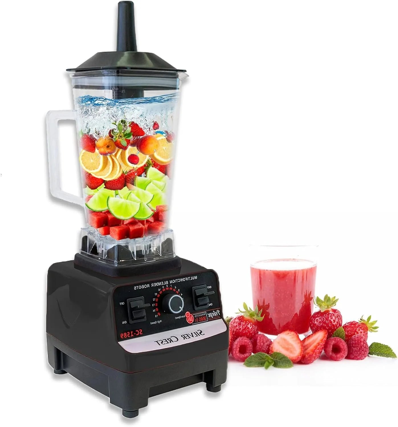 Licuadora Industrial Lagom Professional Blender 2L Con Vaso De Abs Frappe Antiderrame Irrompible