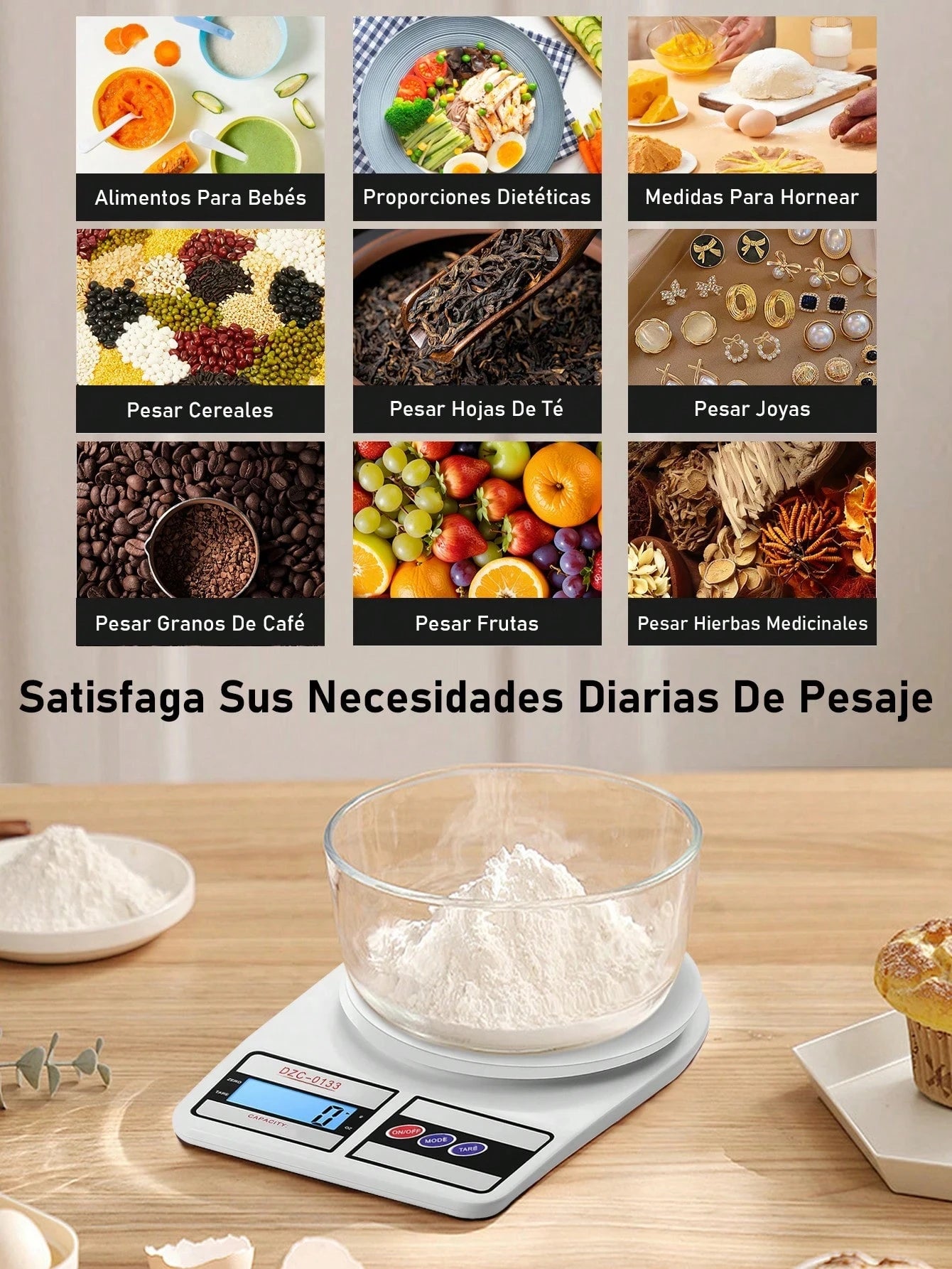 Bascula Cocina Digital De Cocina Bascula Digital Gramera De Cocina Pesa De 1 Gramo A 5 Kilos