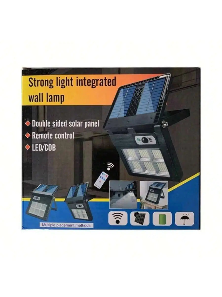 Lámpara solar plegable con sensor nocturno, 6 leds de alta potencia y control / w783-6 ，Luz Reflector LED Solar Recargable con Control Remoto