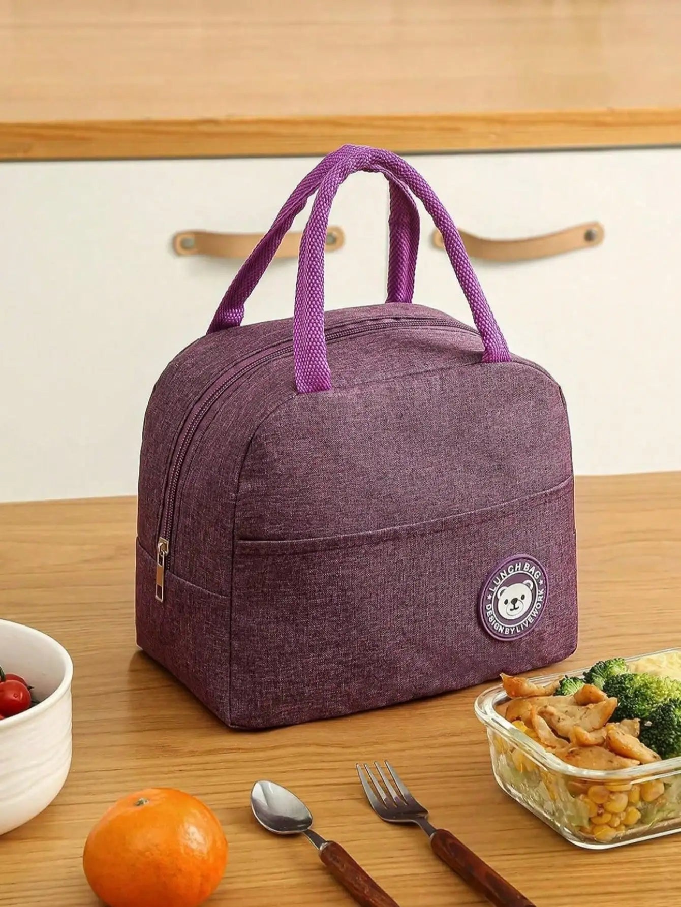 12 pz Lonchera Térmica Bolsa De Almuerzo COLORES AL AZAR