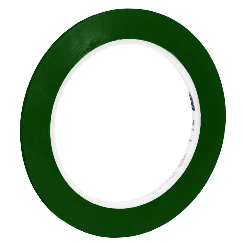 Cinta verde vinil 3mm precisa, MXVTG, Verde, Rollo 66m, 3mm Grosor, Vinil.