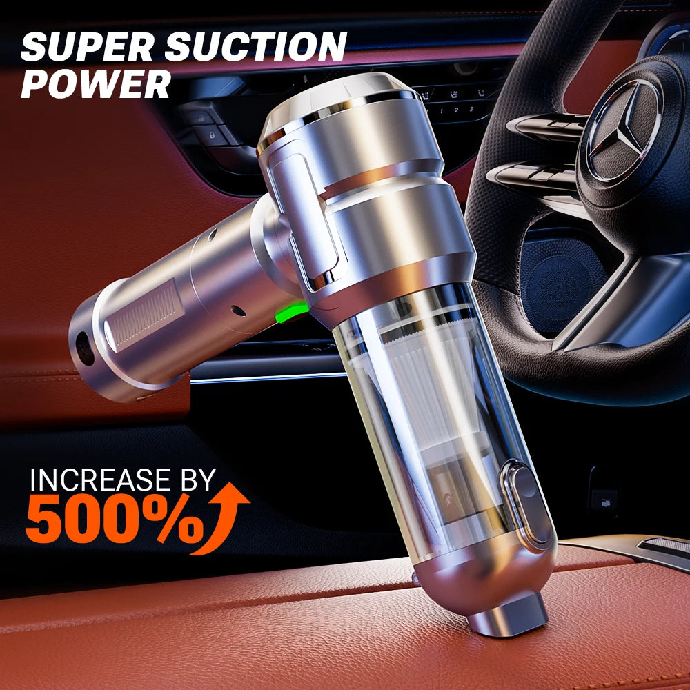 Aspiradora de coche SZUK, mini soplador, máquina de limpieza portátil multiusos potente con luz LED, aspiradora inalámbrica portátil. aspirsdora para coche aspirador de mano potente aspirador coche