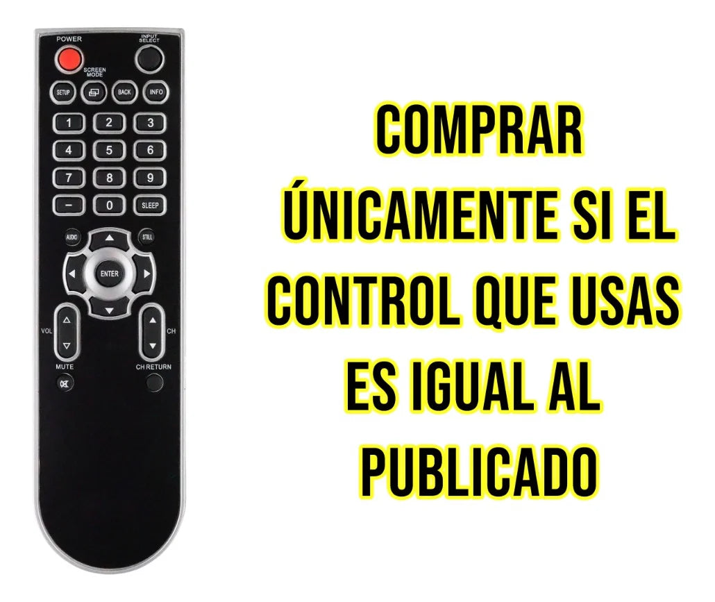 Control Emerson compatible con Pantalla Lcd Led Directo