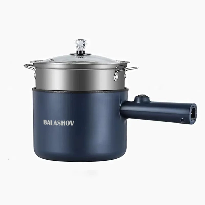 Mini Cocina eléctrica multifunción todo en uno, olla individual de doble capa para el hogar, olla para Fideos, olla caliente antiadherente, herramienta de cocina