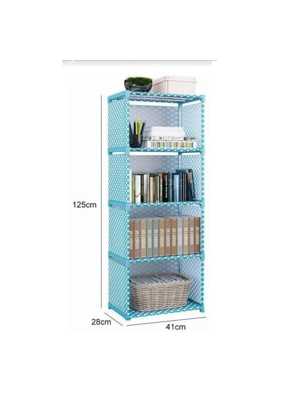 Librero Y Mueble Organizador Estante Para Libros 4 Cubos