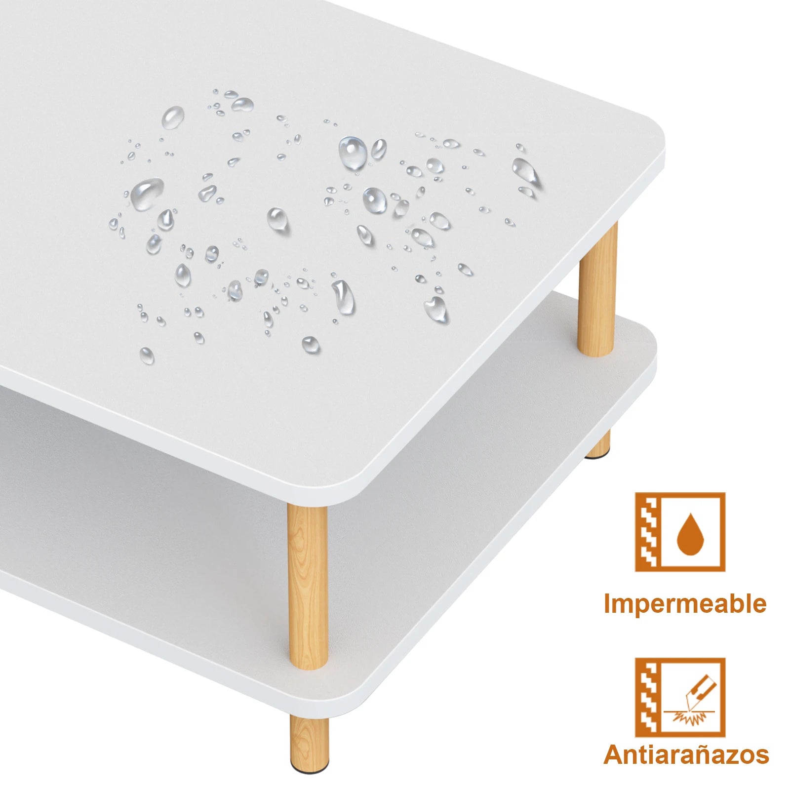 Mesa De Centro Moderna De Madera Mesas Laterales Para Sala Mesa De Centro Mesa Para Sala De Minimalista Y Moderna
