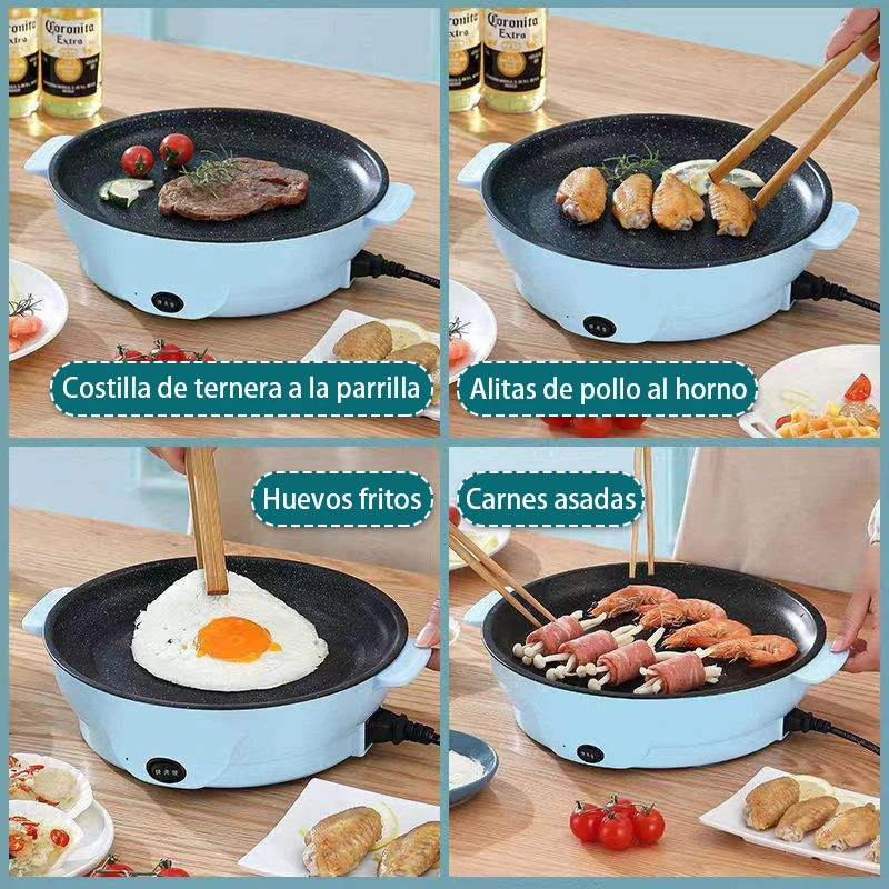 Electric Stainless Steel BBQ Plate Portable Multifunctional Oven for Outdoor Use Durable & Easy-Cleaning