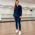 Conjunto Deportivo de Terciopelo Suave con Raya Lateral (Talla XL)