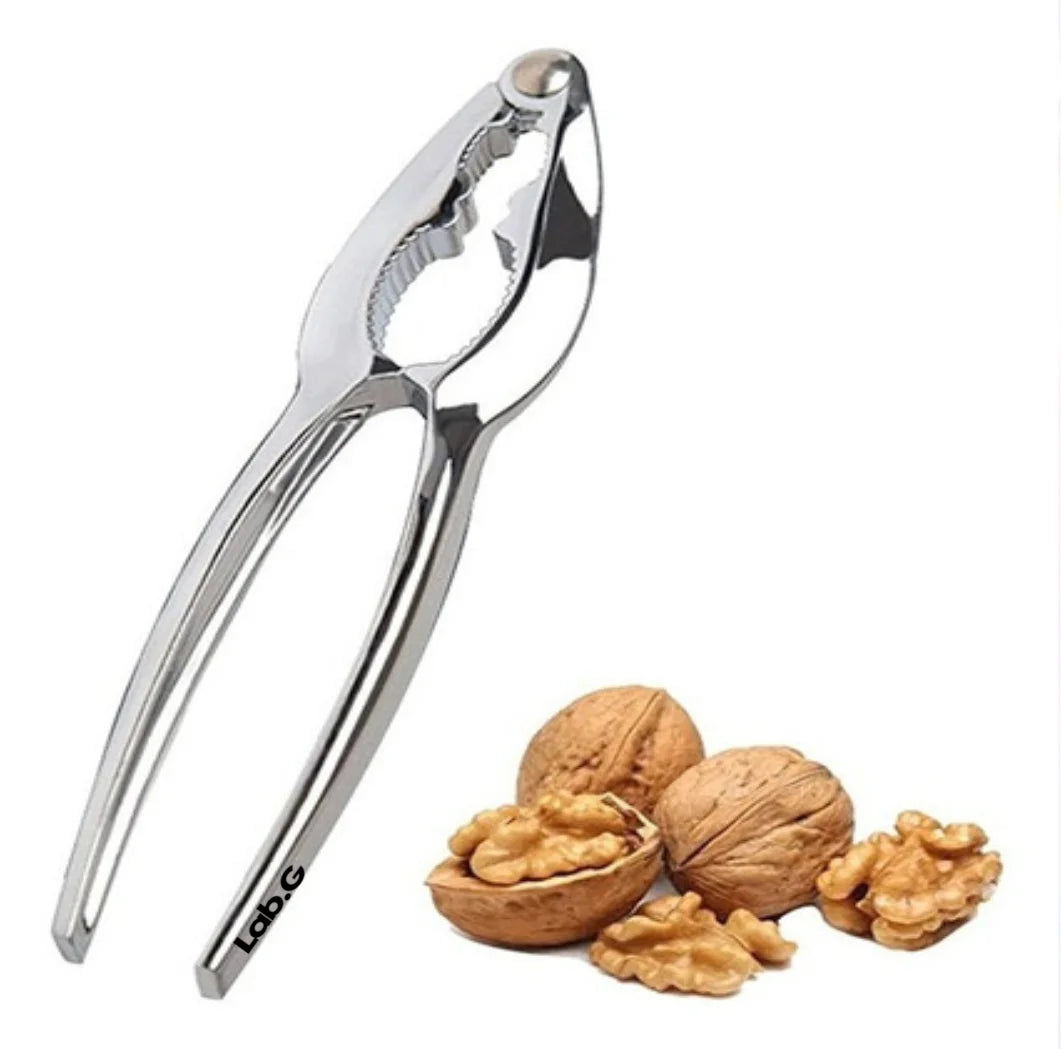 Pinza Quebrador De Nueces Cascanueces Abridor Aleación Zinc Plateada Lab.G