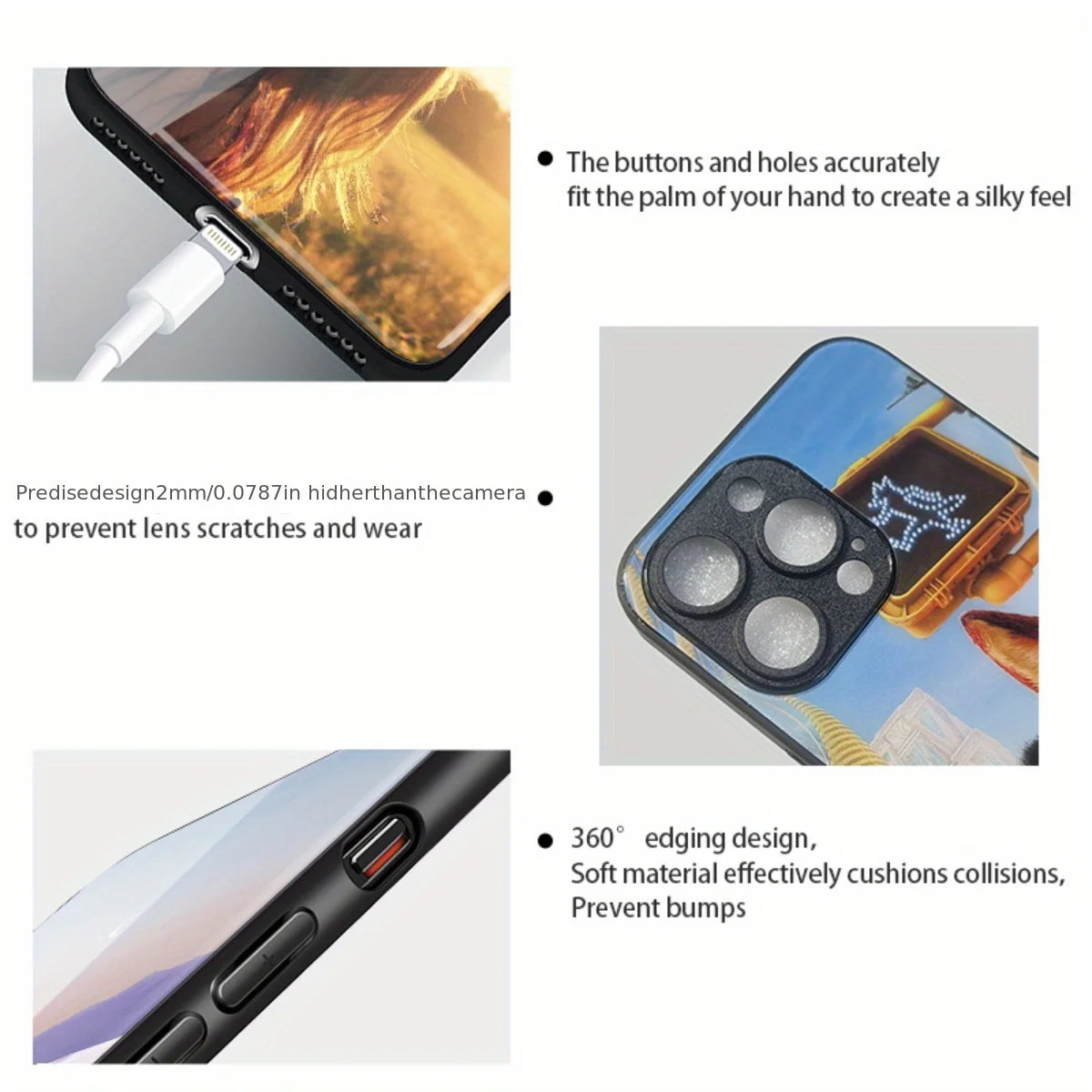 Funda de Cristal Espejo Personalizada con Foto para iPhone 17 16 15 14 13 12 Pro Max Mini 17Air 6 7 8 Plus XR SE X XS, Carcasa Protectora Única